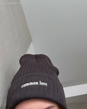Load image into Gallery viewer, &quot;COMMON LOVE&quot; BEANIE/TOQUE (Charcoal)

