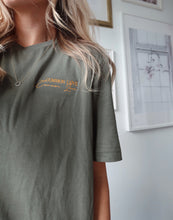 Load image into Gallery viewer, &quot;COMMON LOVE&quot; TEE (Dark Sage Green)
