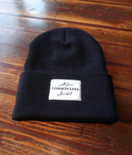 Load image into Gallery viewer, &quot;COMMON LOVE&quot; BEANIE/TOQUE (BLACK)
