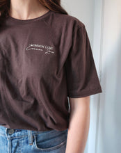 Load image into Gallery viewer, &quot;COMMON LOVE&quot; TEE (Cream on Taupe Brown)
