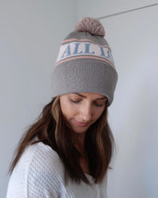 Load image into Gallery viewer, &#39;ALL LOVE&#39; TOQUE/BEANIE (Grey, Pink &amp; Blue)
