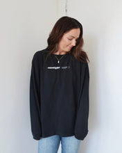 Load image into Gallery viewer, &quot;NOPE :)&quot; LONG SLEEVE OVERSIZED (Vintage Black)
