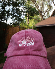 Load image into Gallery viewer, LGBTQ+ Pride Dad Hat (Faded Wine)

