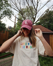 Load image into Gallery viewer, Common Love &quot;CL&quot; Dad Hat (Faded Wine)
